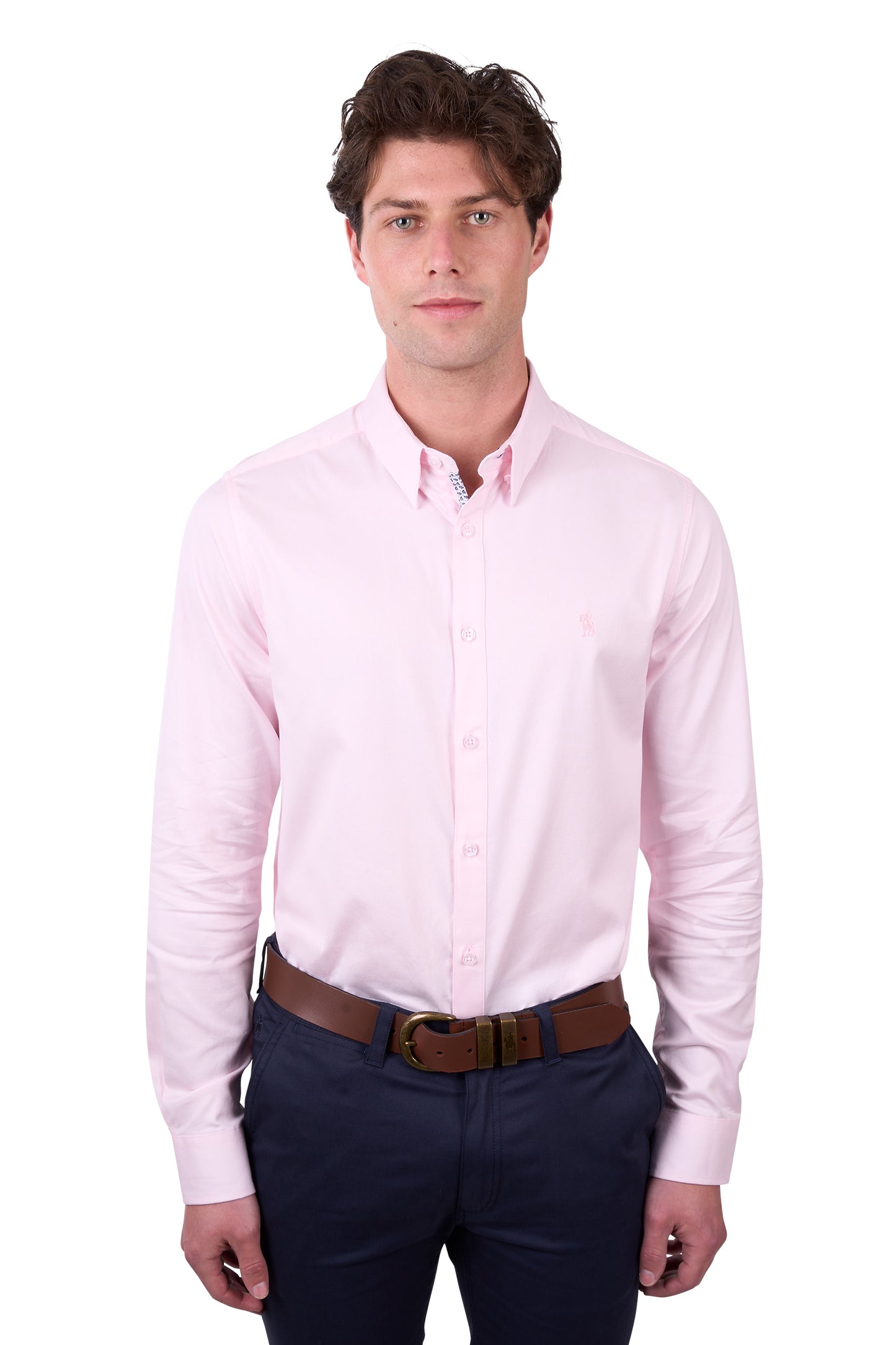 TCP1121046 Thomas Cook Men's Callum Tailored LS Shirt Pink