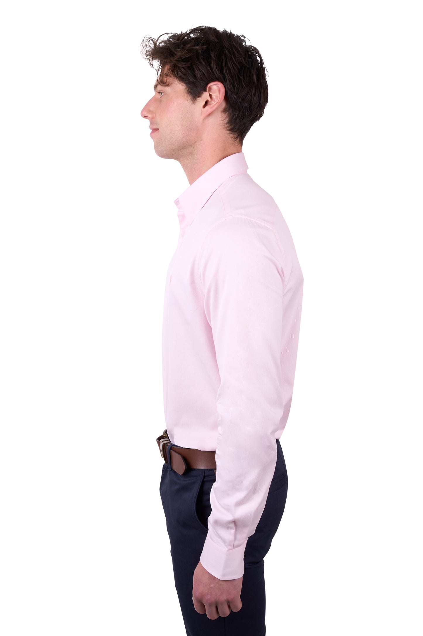 TCP1121046 Thomas Cook Men's Callum Tailored LS Shirt Pink