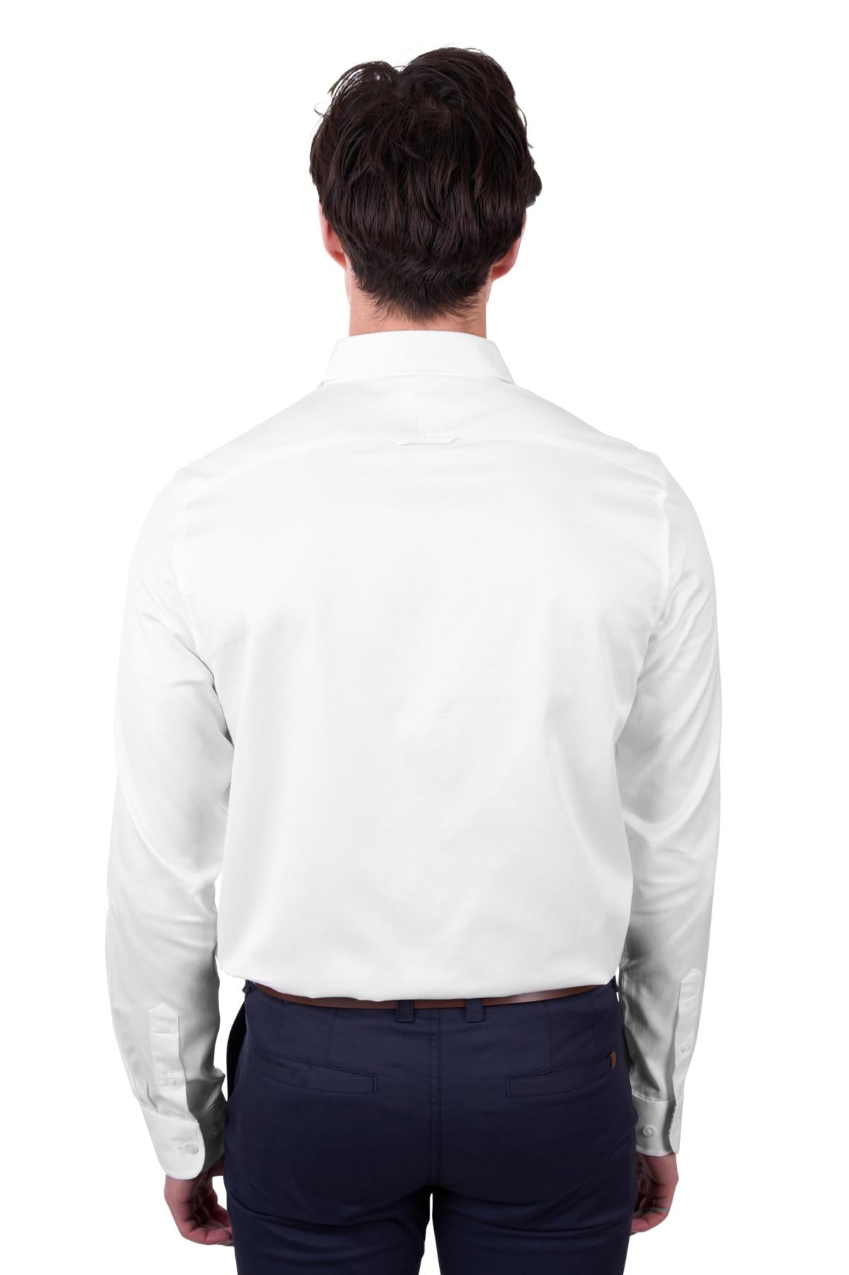 TCP1121046 Thomas Cook Men's Callum Tailored LS Shirt White