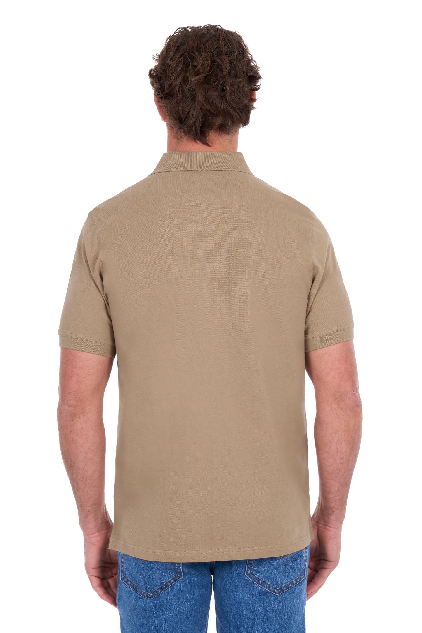 TCP1506009 Thomas Cook Men's Tailored Short Sleeve Polo Sand