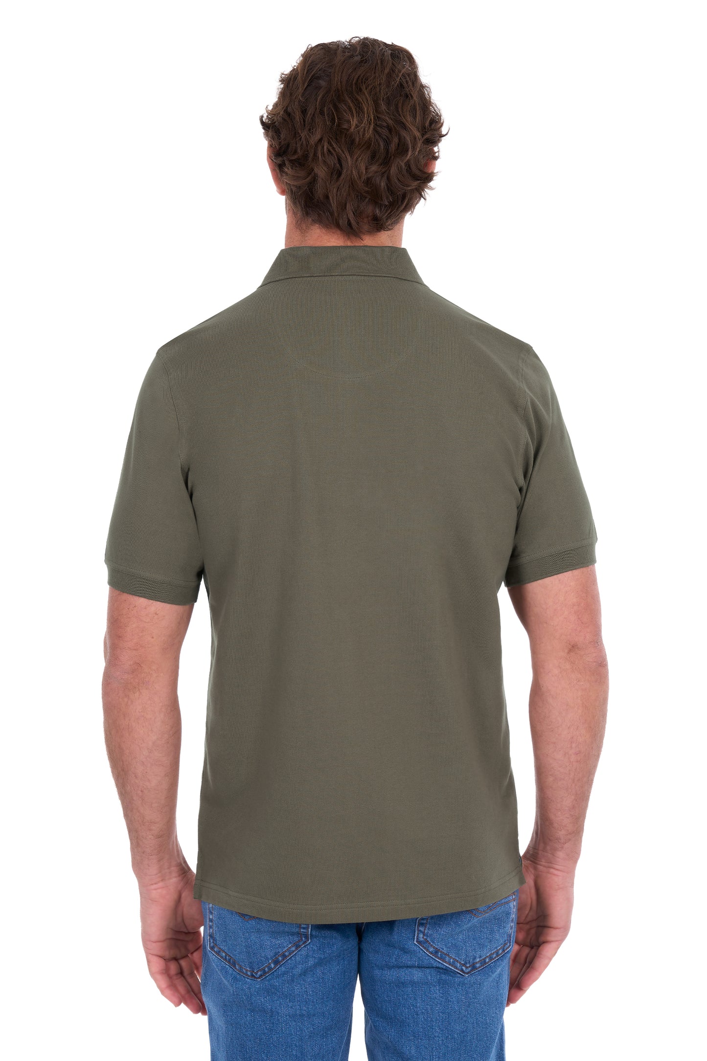 TCP1506009 Thomas Cook Men's Tailored Short Sleeve Polo Military