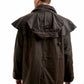 TCP1731408 Thomas Cook Men's HI Country Oilskin Short Coat Rustic Mulch