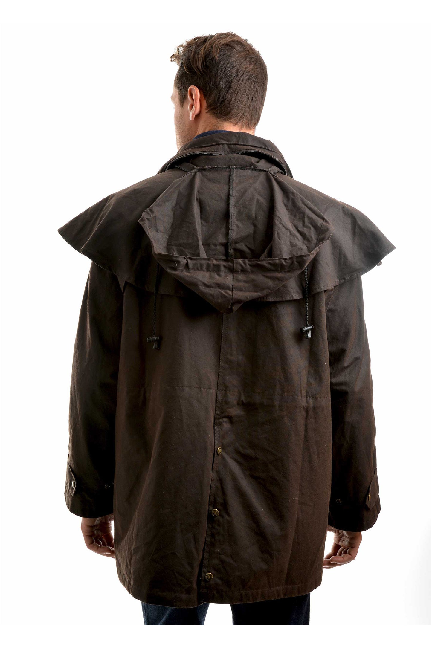 TCP1731408 Thomas Cook Men's HI Country Oilskin Short Coat Rustic Mulch