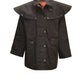 TCP1731408 Thomas Cook Men's HI Country Oilskin Short Coat Rustic Mulch