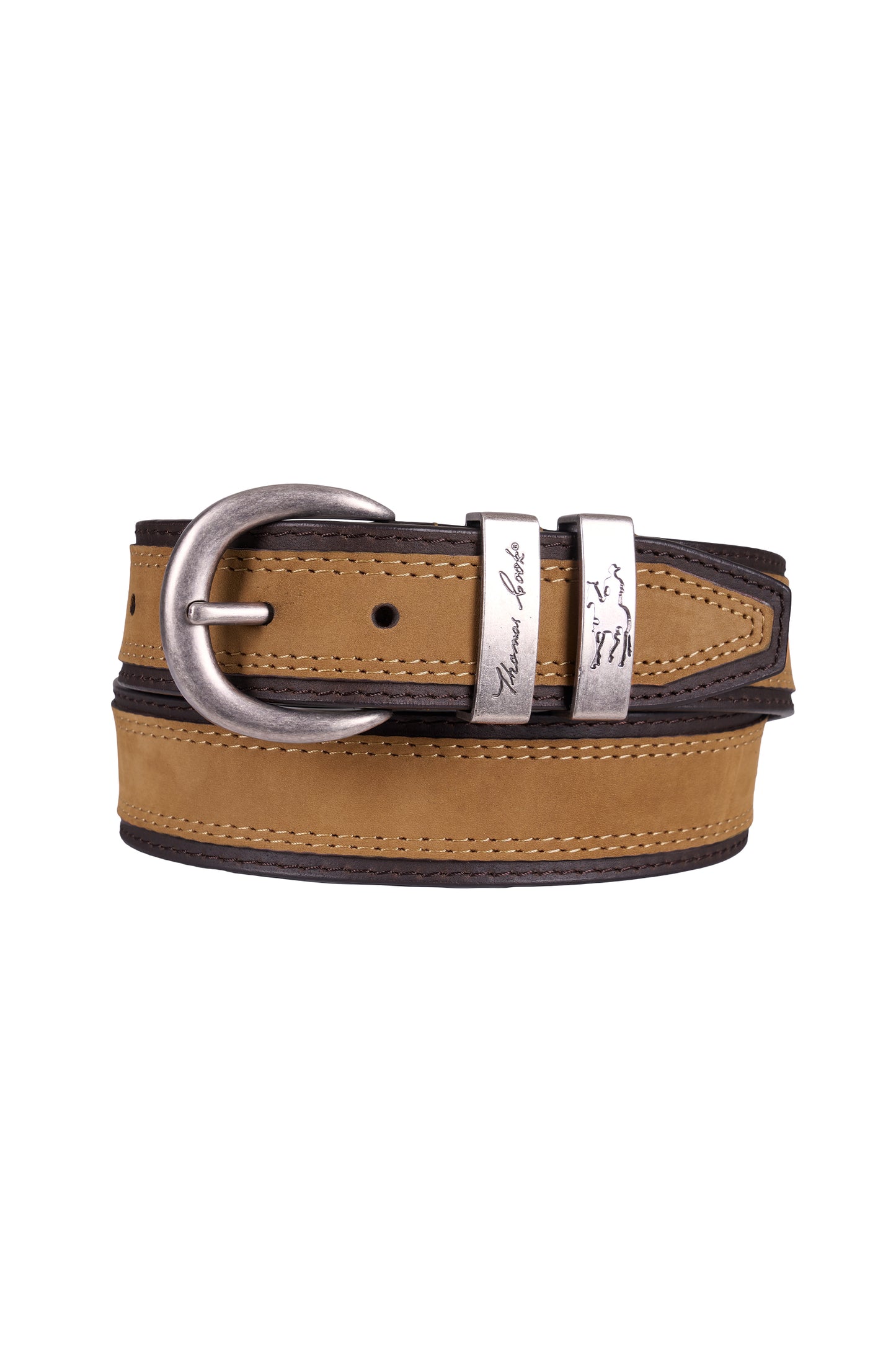 TCP1977BEL Thomas Cook Stanley Belt Camel/Chocolate