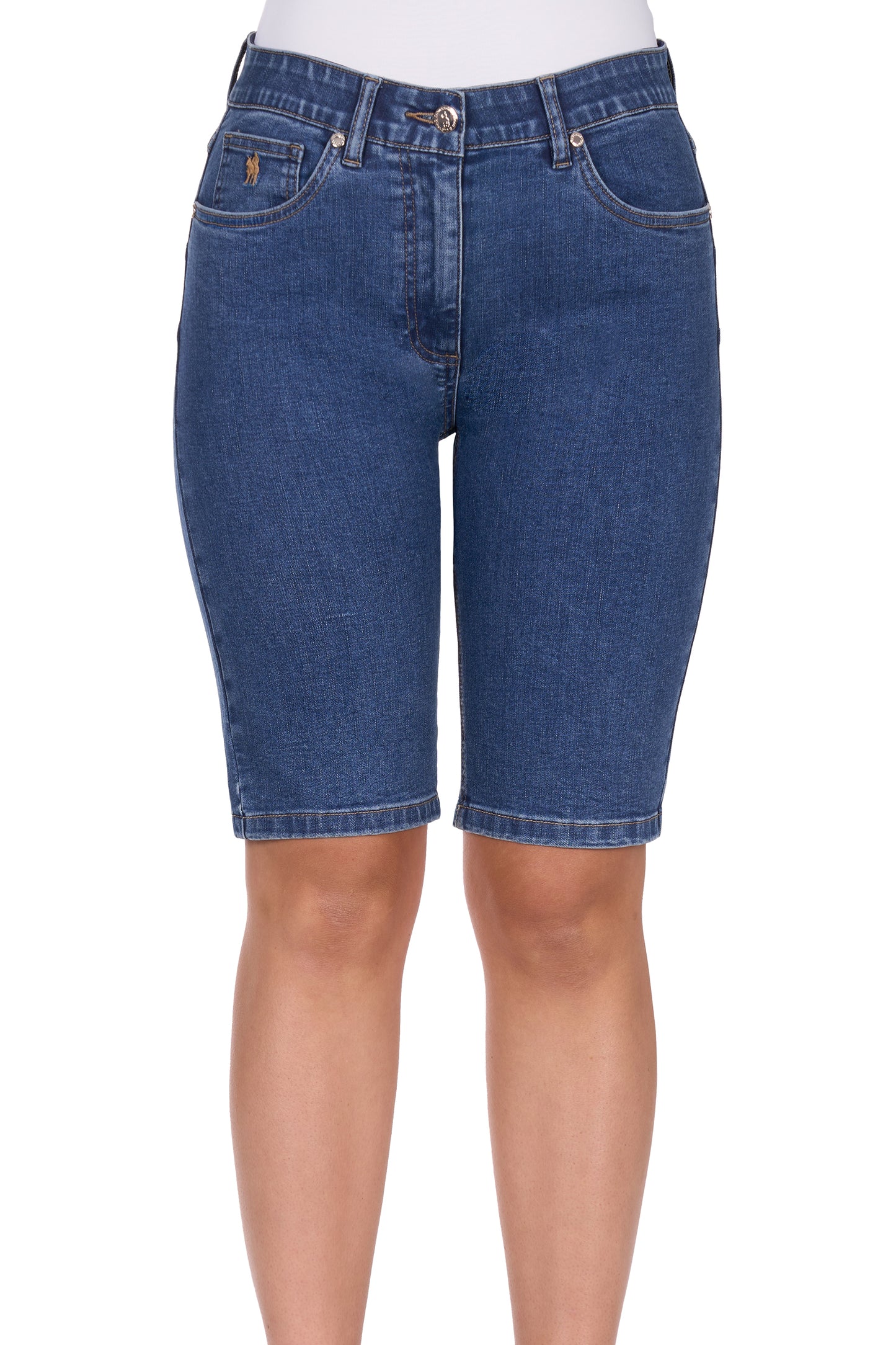 TCP2302064 Thomas Cook Women's Lucy Denim Short Mid Wash