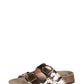 TCP28494 Thomas Cook Women's Trinity Buckle Sandal Cow Print