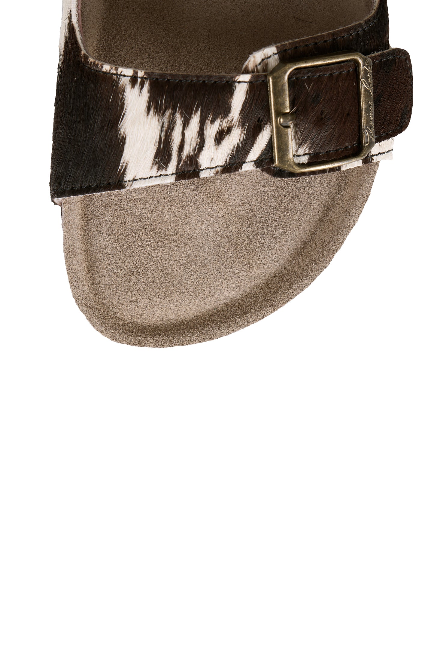 TCP28494 Thomas Cook Women's Trinity Buckle Sandal Cow Print