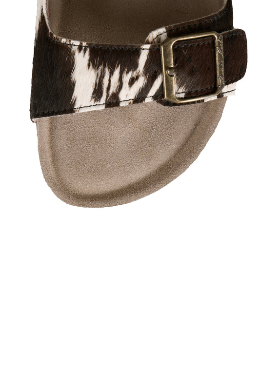 TCP28494 Thomas Cook Women's Trinity Buckle Sandal Cow Print