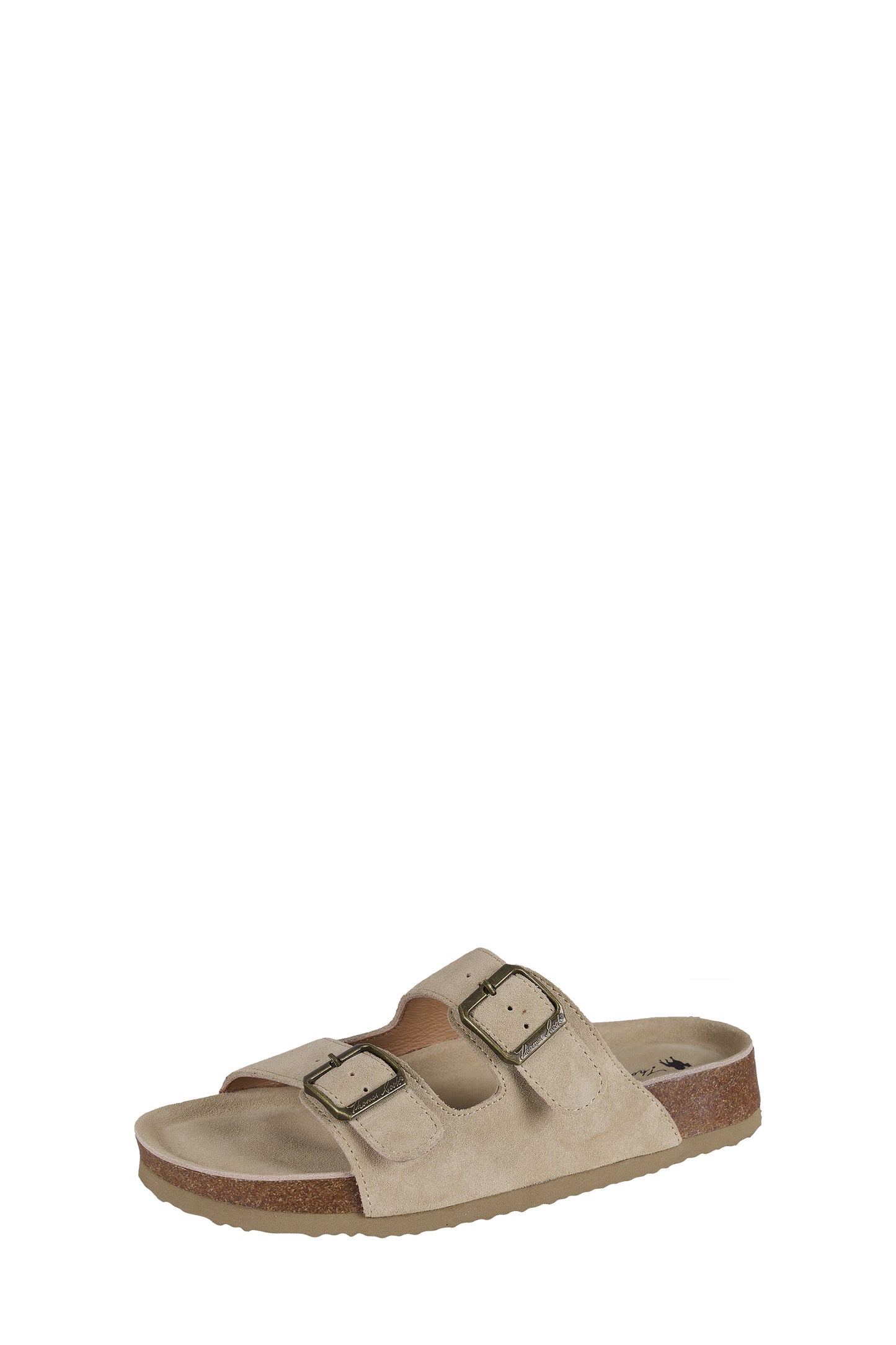 T6S28529 Thomas Cook Women's Trinity Sued Buckle Sandal Taupe