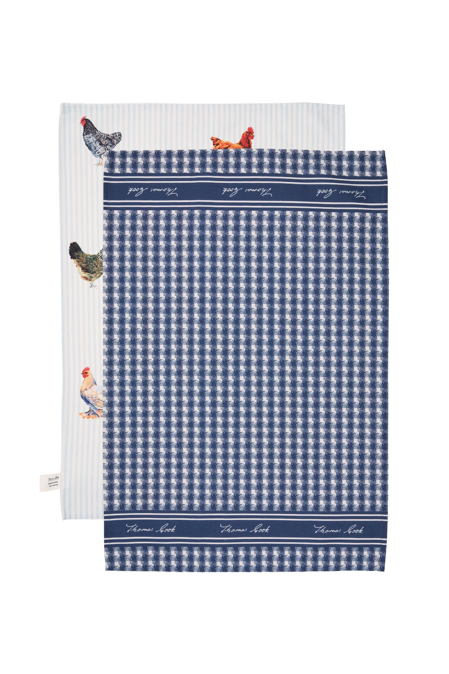 TCP2905TWL Thomas Cook Tea Towel Navy/White