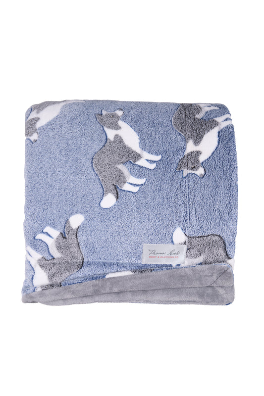 TCP2912SNU Thomas Cook Dog Snuggle Rug Blue