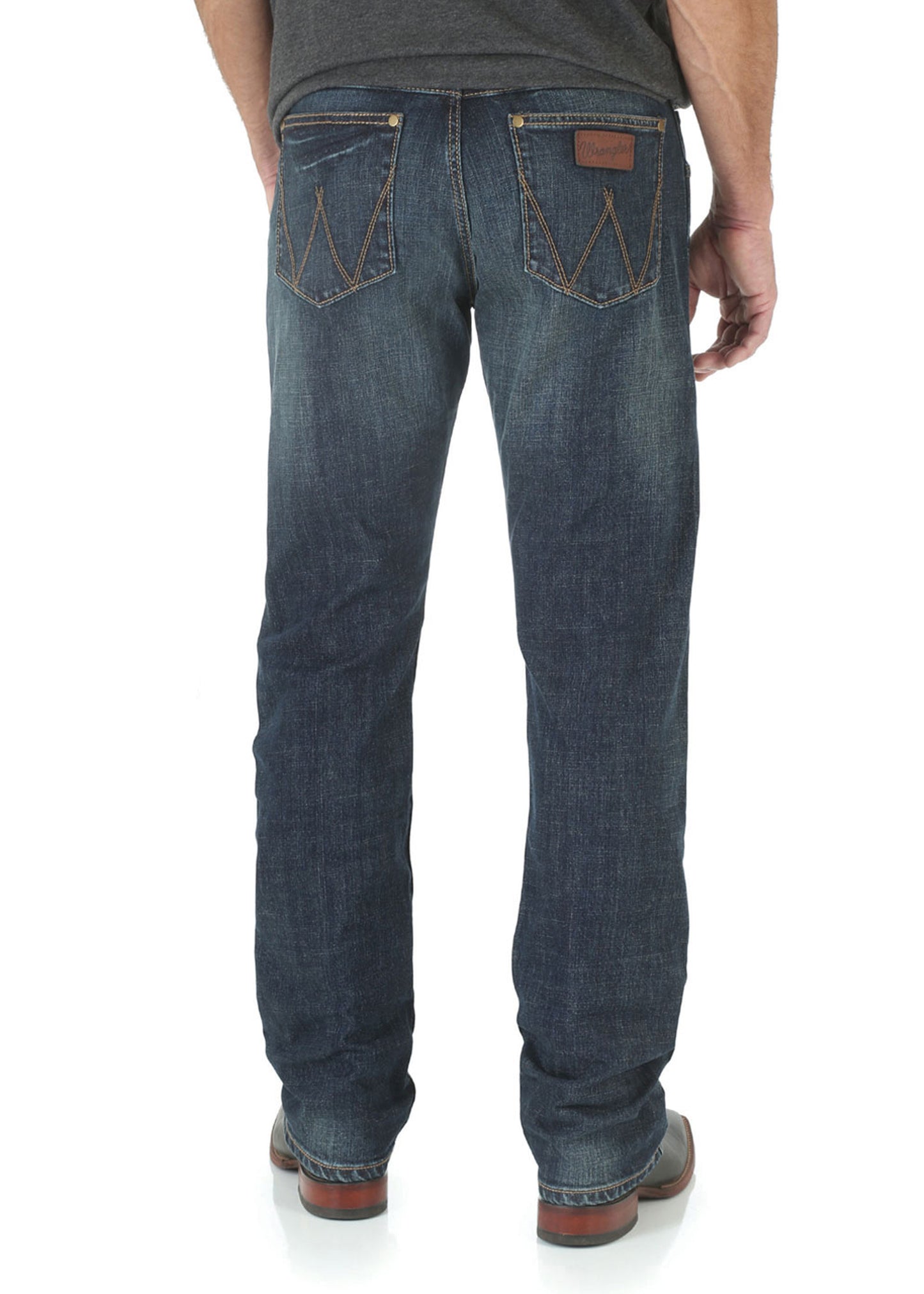 WLT88BZ Wrangler Men's Bozeman Slim Straight 34, 36 Leg