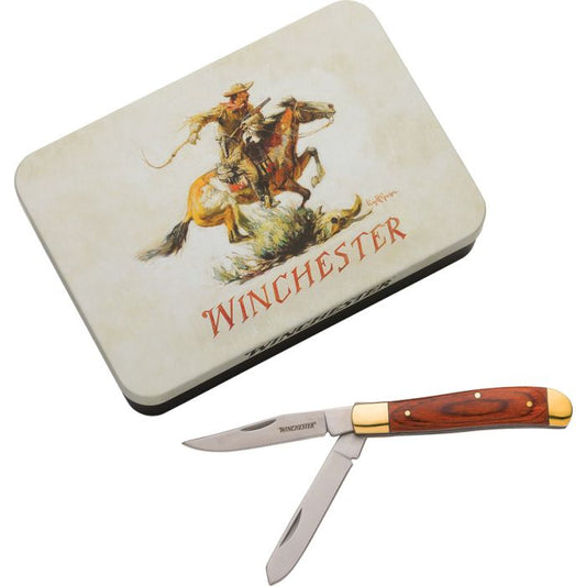 WN6220090W Pocket Knife Winchester Trapper Gift Tin
