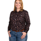WWLS2398 Just Country Women's Abbey Workshirt Chocolate Roses