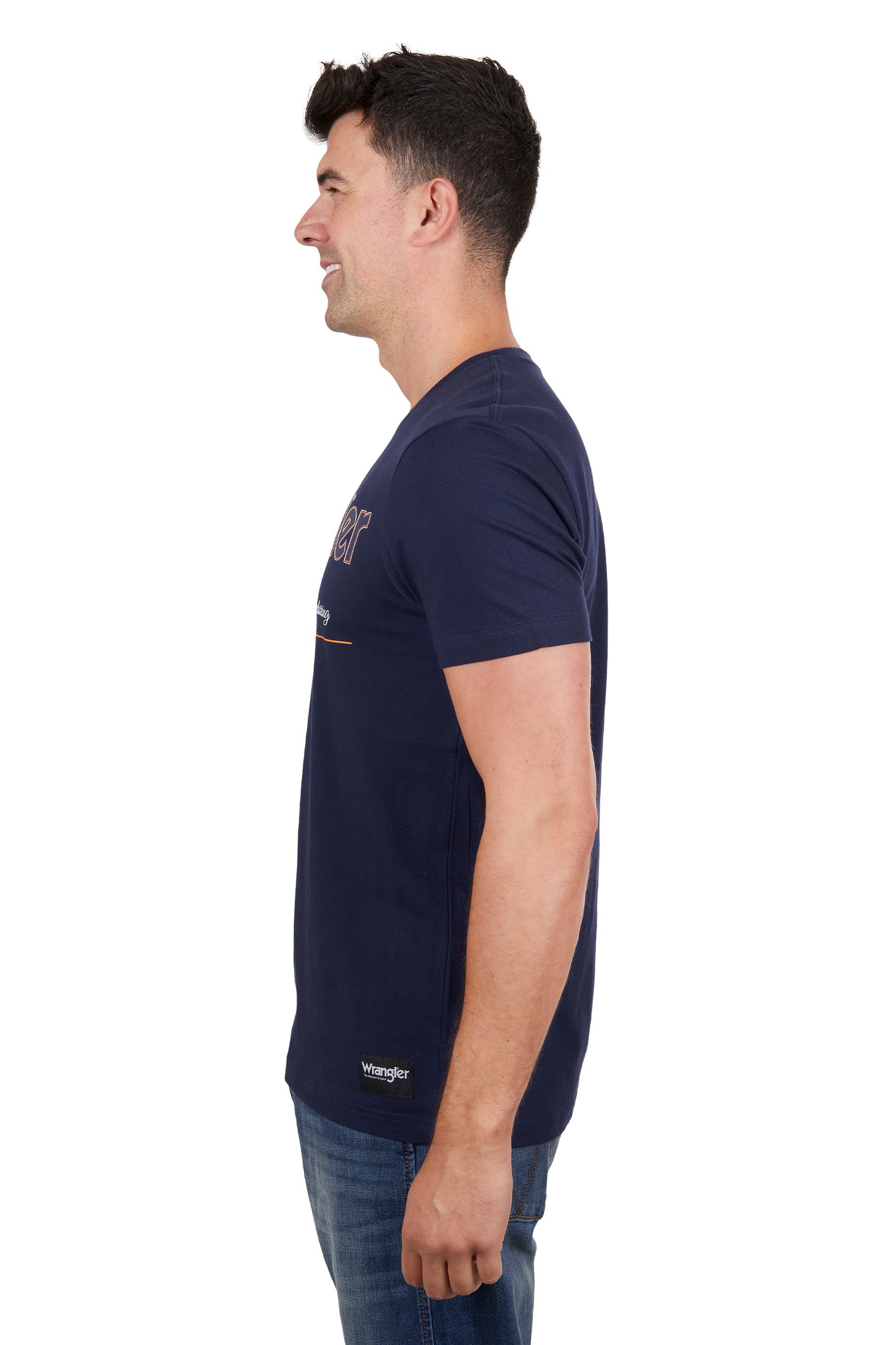 X4S1557163 Wrangler Men's Owen  SS Tee Navy