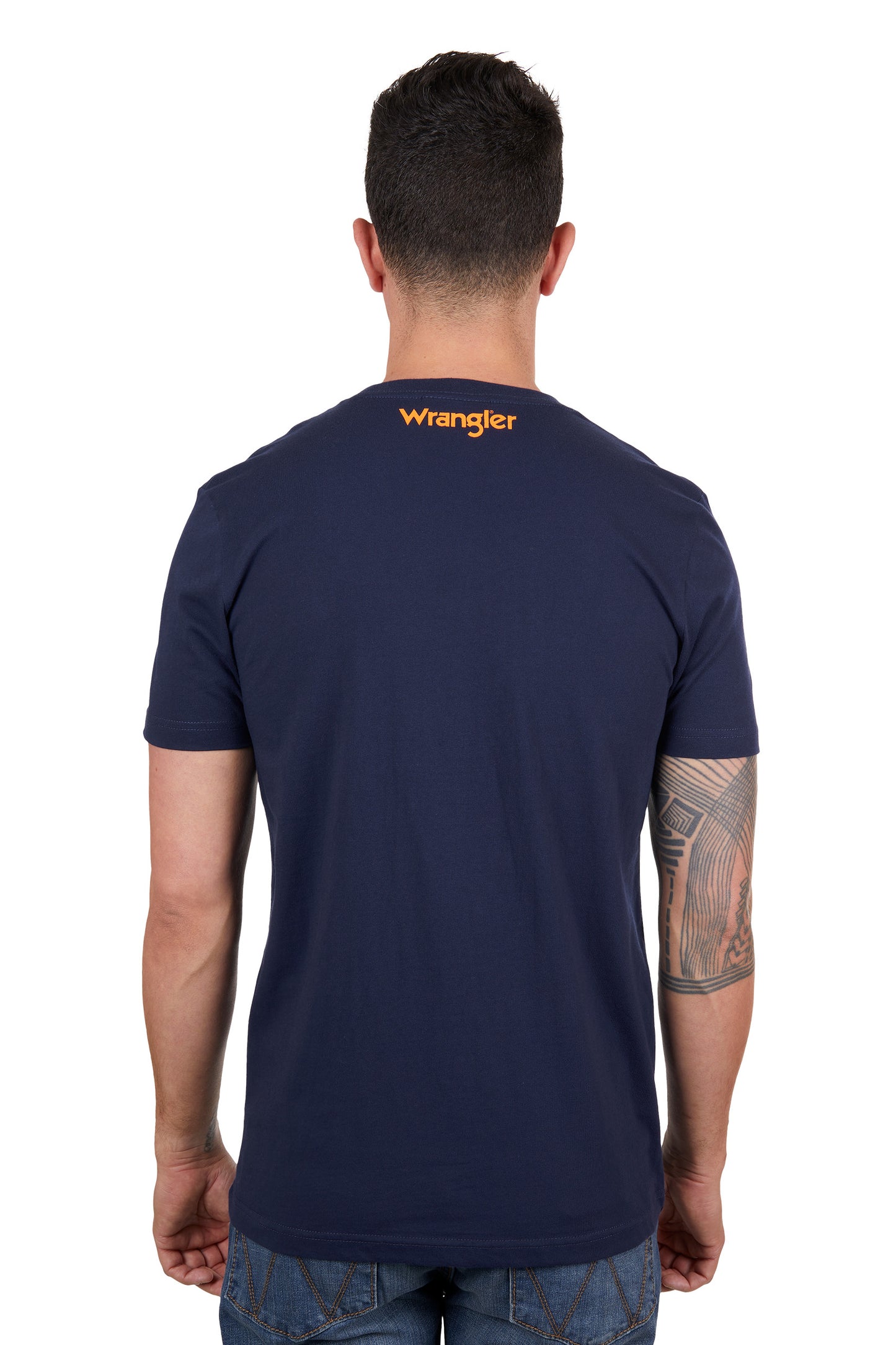 X4S1557163 Wrangler Men's Owen  SS Tee Navy