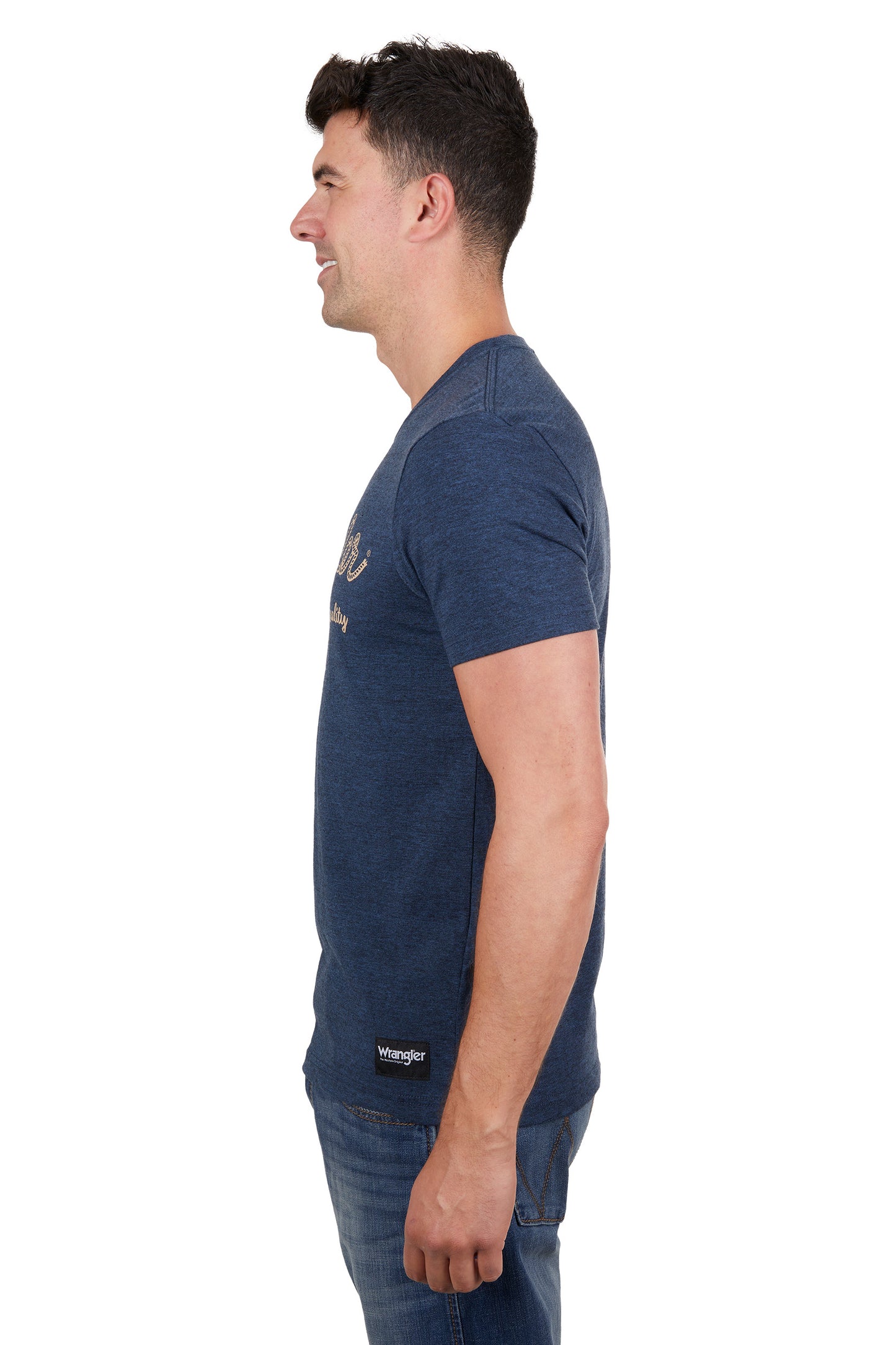 X4S1557168  Wrangler Men's Mason SS Tee Navy Marle