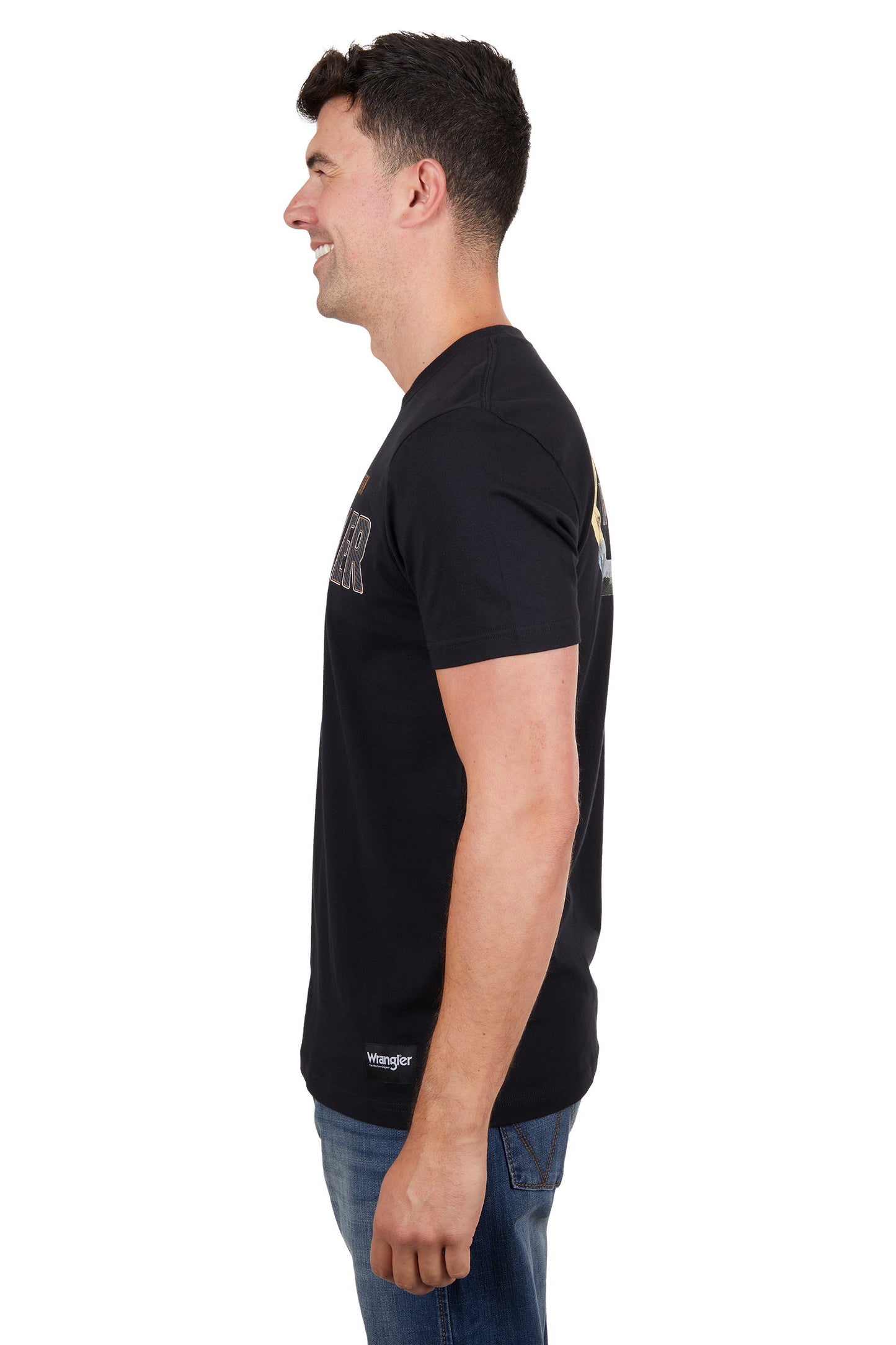 X4S1557169  Wrangler Men's Aaron SS Tee Black