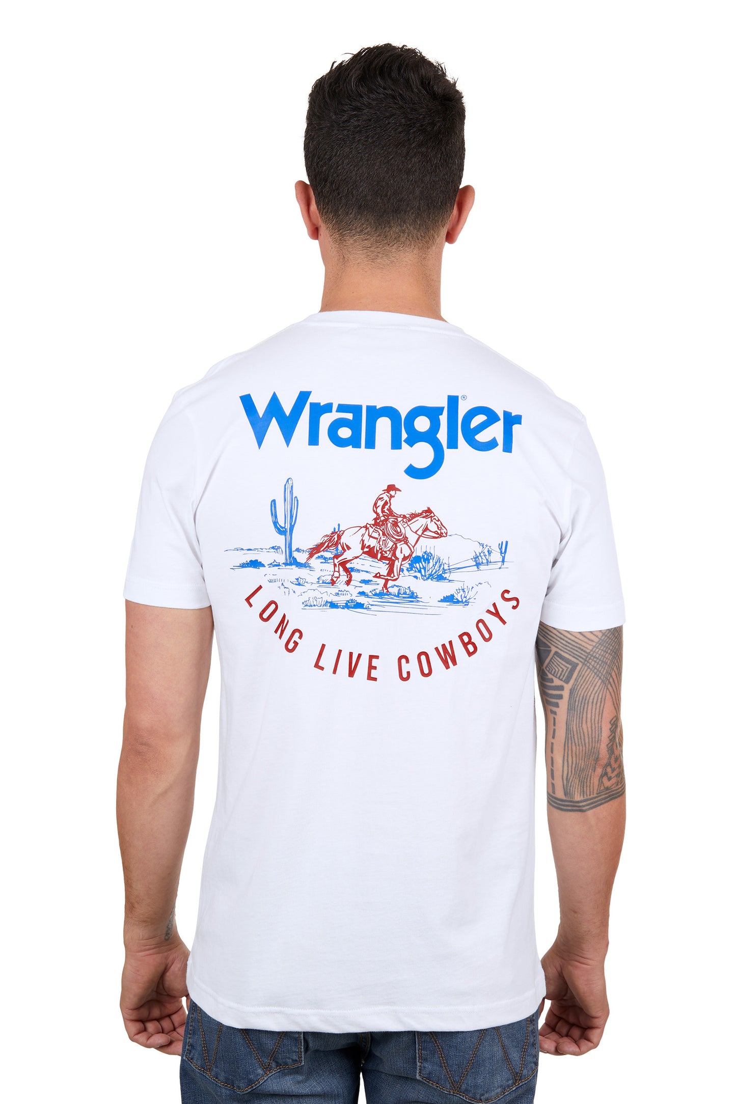 X4S1557171 Wrangler Men's Finn SS Tee White