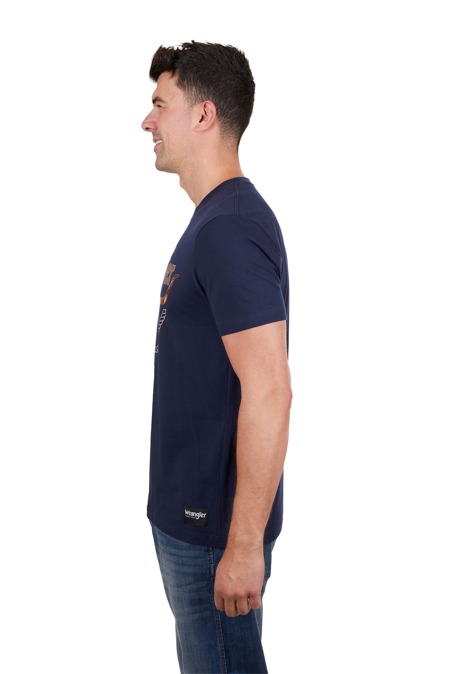 X4S1557172 Wrangler Men's Theo SS Tee Navy