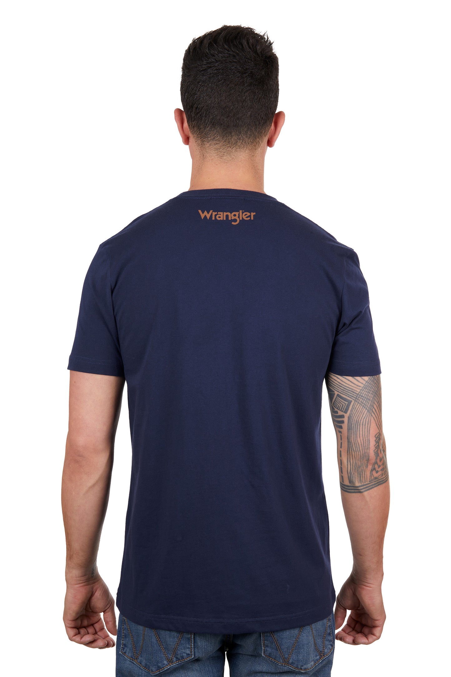 X4S1557172 Wrangler Men's Theo SS Tee Navy