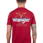 X4S1557173 Wrangler Men's Beau SS Tee Red