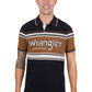 X4S1566183 Wrangler Men's Kane SS Polo Black/Tan