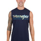 X4S1572175 Wrangler Men's Nico Muscle Tank Navy