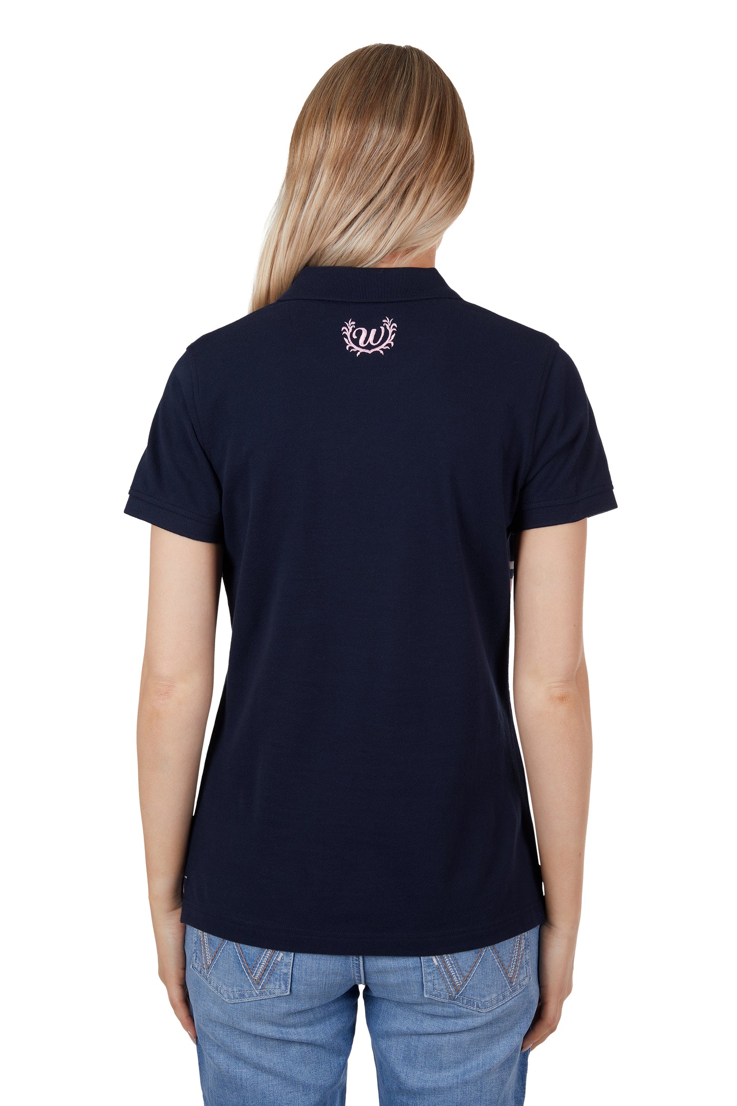 X4S2565132 Wrangler Women's Daisy SS Polo Navy