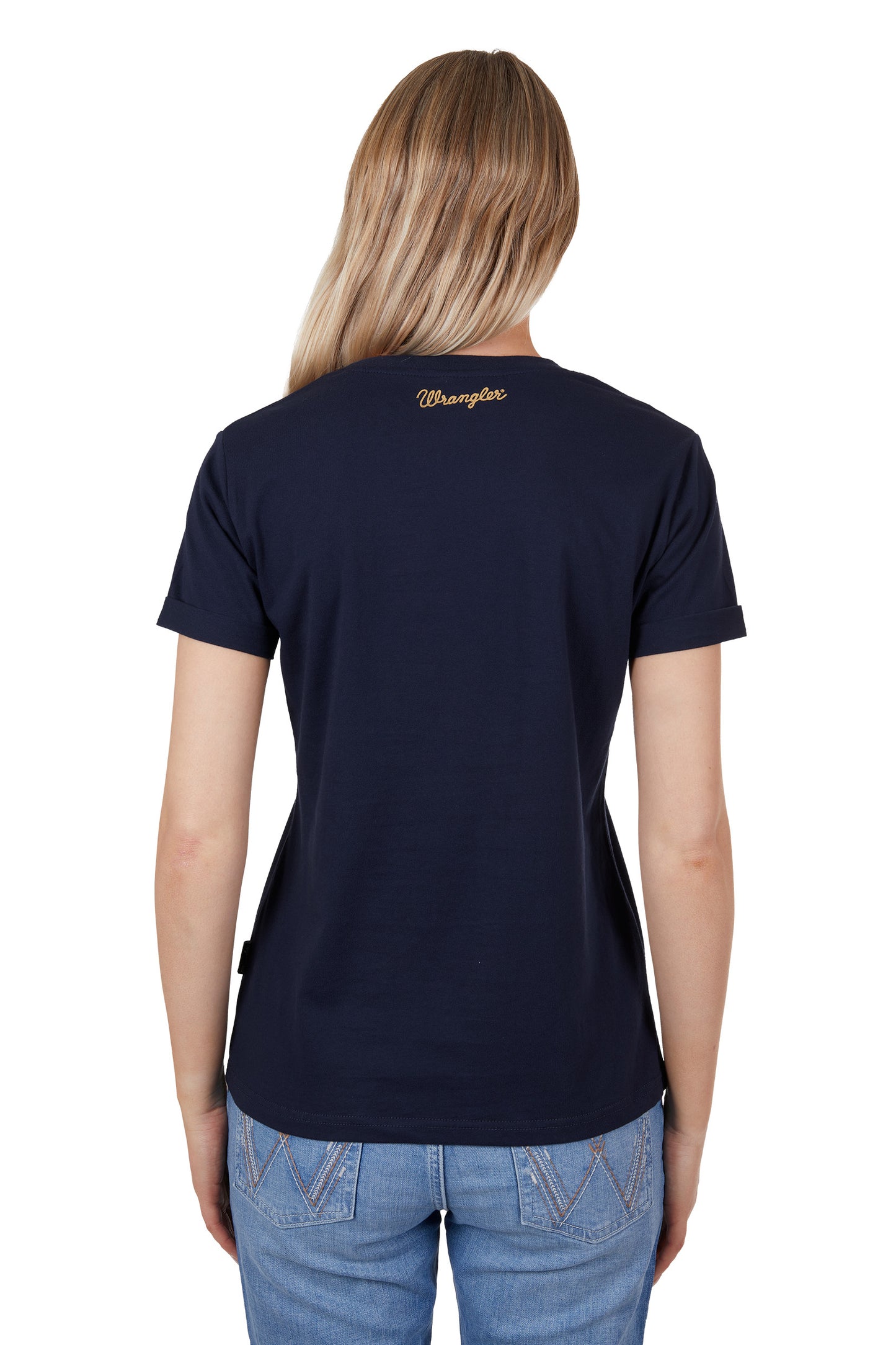 X4S2598142 Wrangler Women's Darcy SS Tee Navy