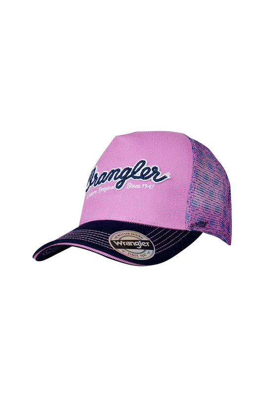 X4S2909CAP Wrangler Women's Krista HP Ponytail Trucker Cap