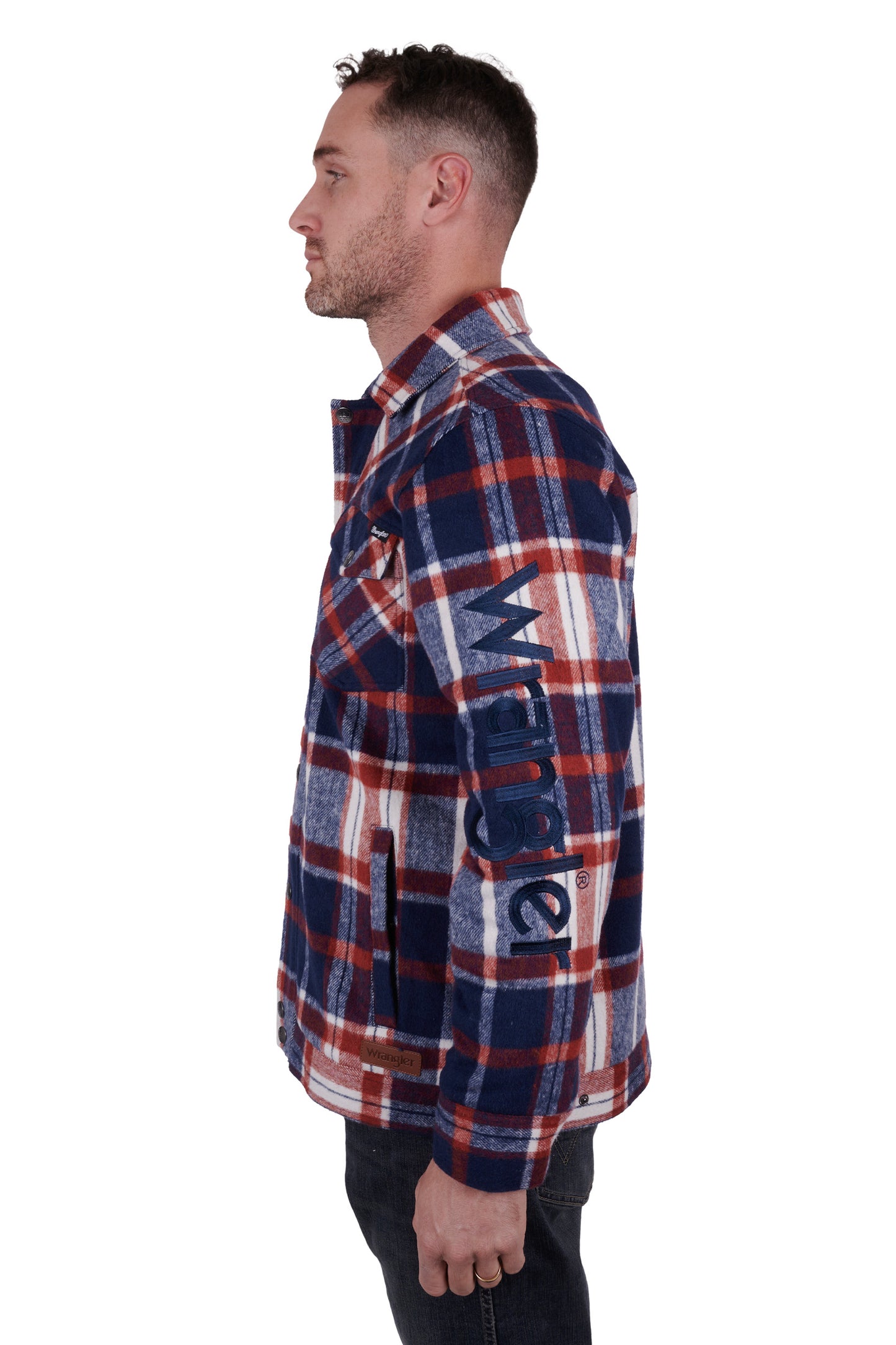X4W1776038 Wrangler Men's Andrew Wool Shirt Jacket