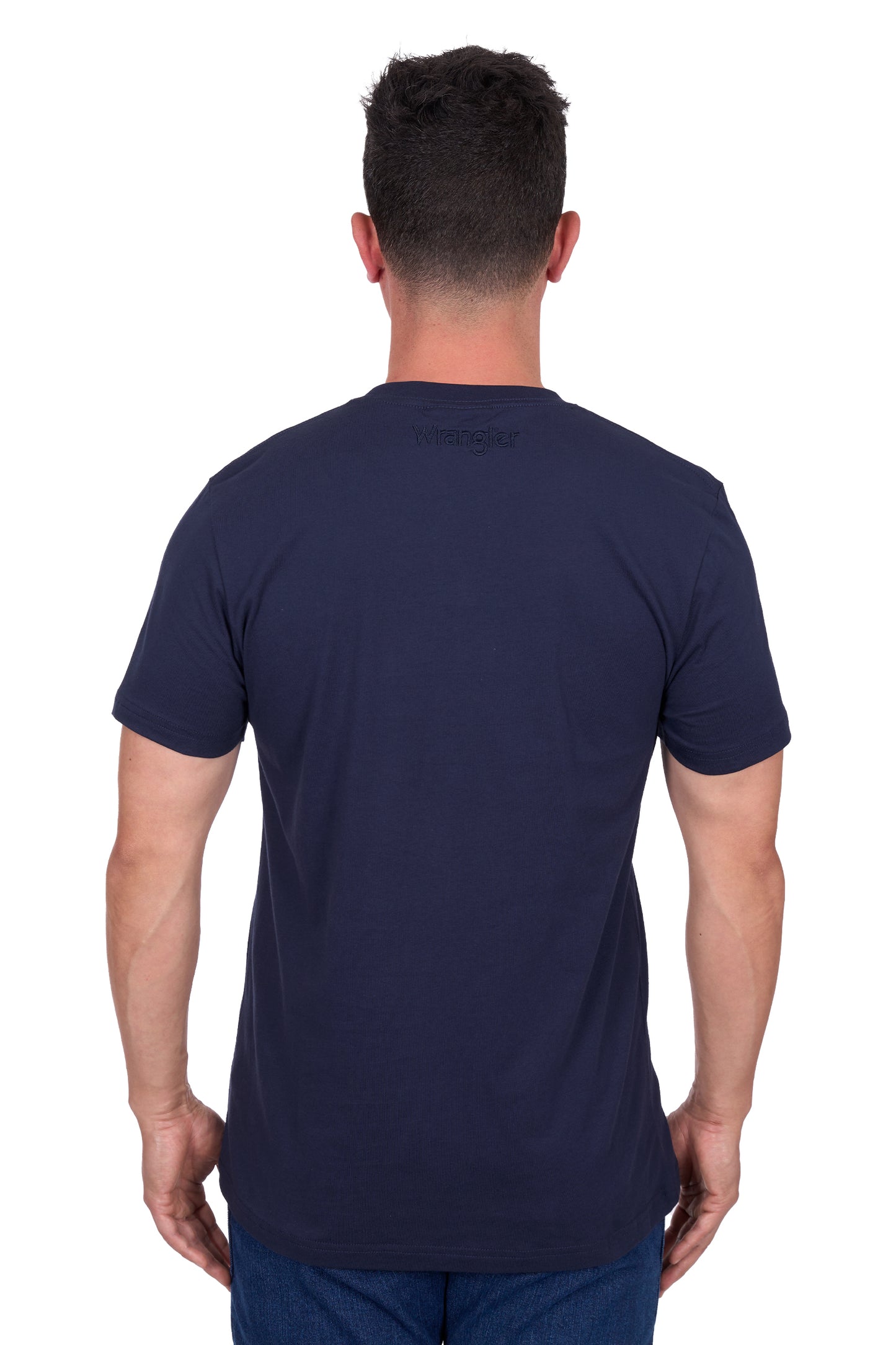 X5S1557380 Wrangler Men's Chase Tee Navy