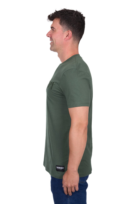 X5S1557380 Wrangler Men's Chase Tee Cypress