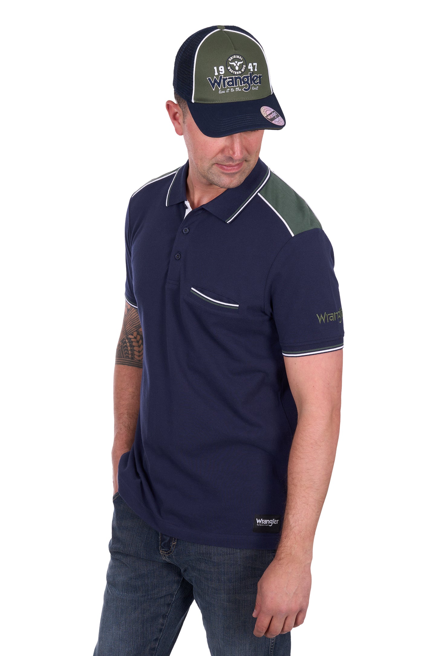 X5S1560379 Wrangler Men's Jarrod Polo