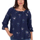 X5S2523448 Wrangler Women's Camilla 3/4 Sleeve Blouse