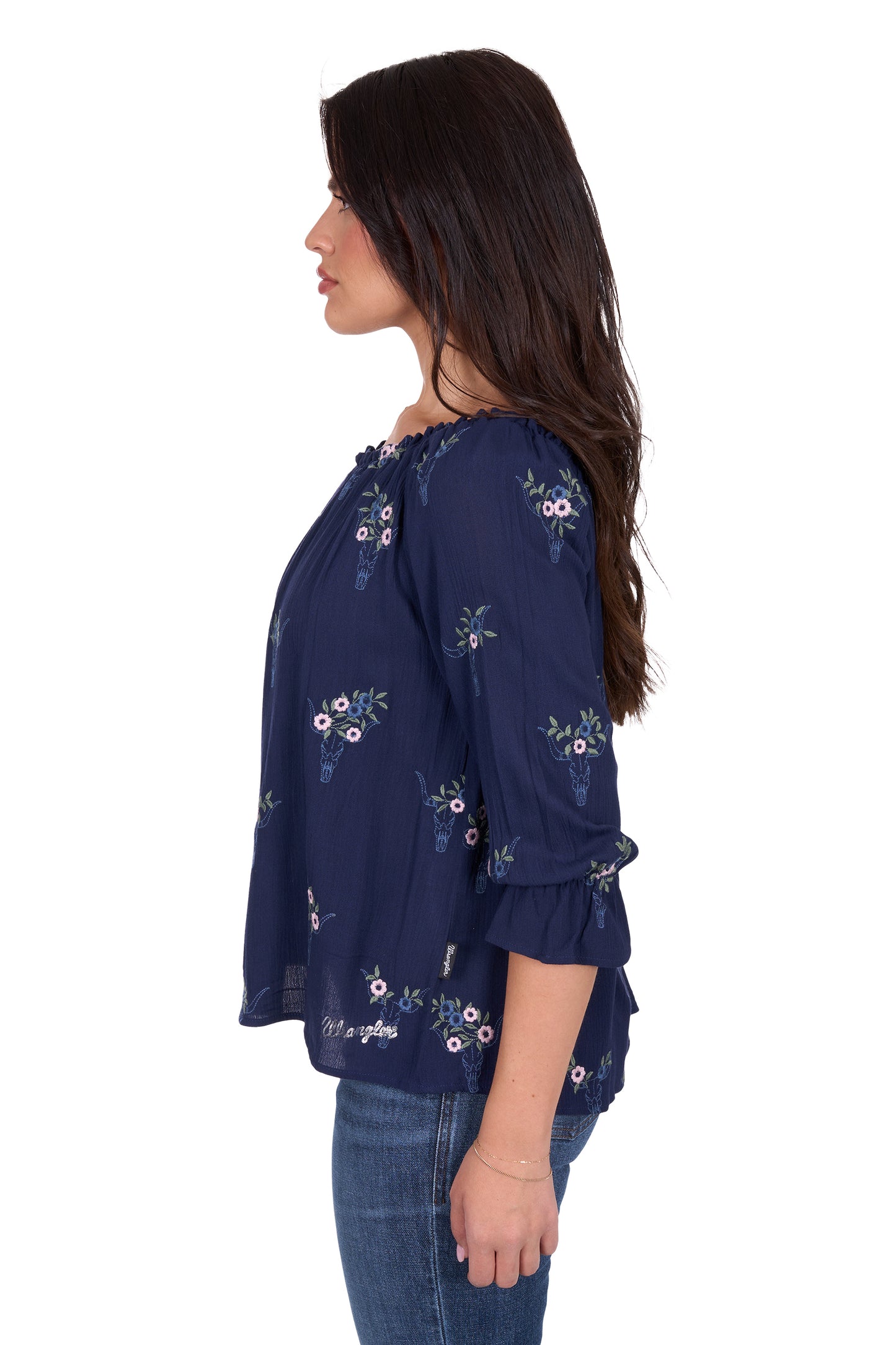X5S2523448 Wrangler Women's Camilla 3/4 Sleeve Blouse
