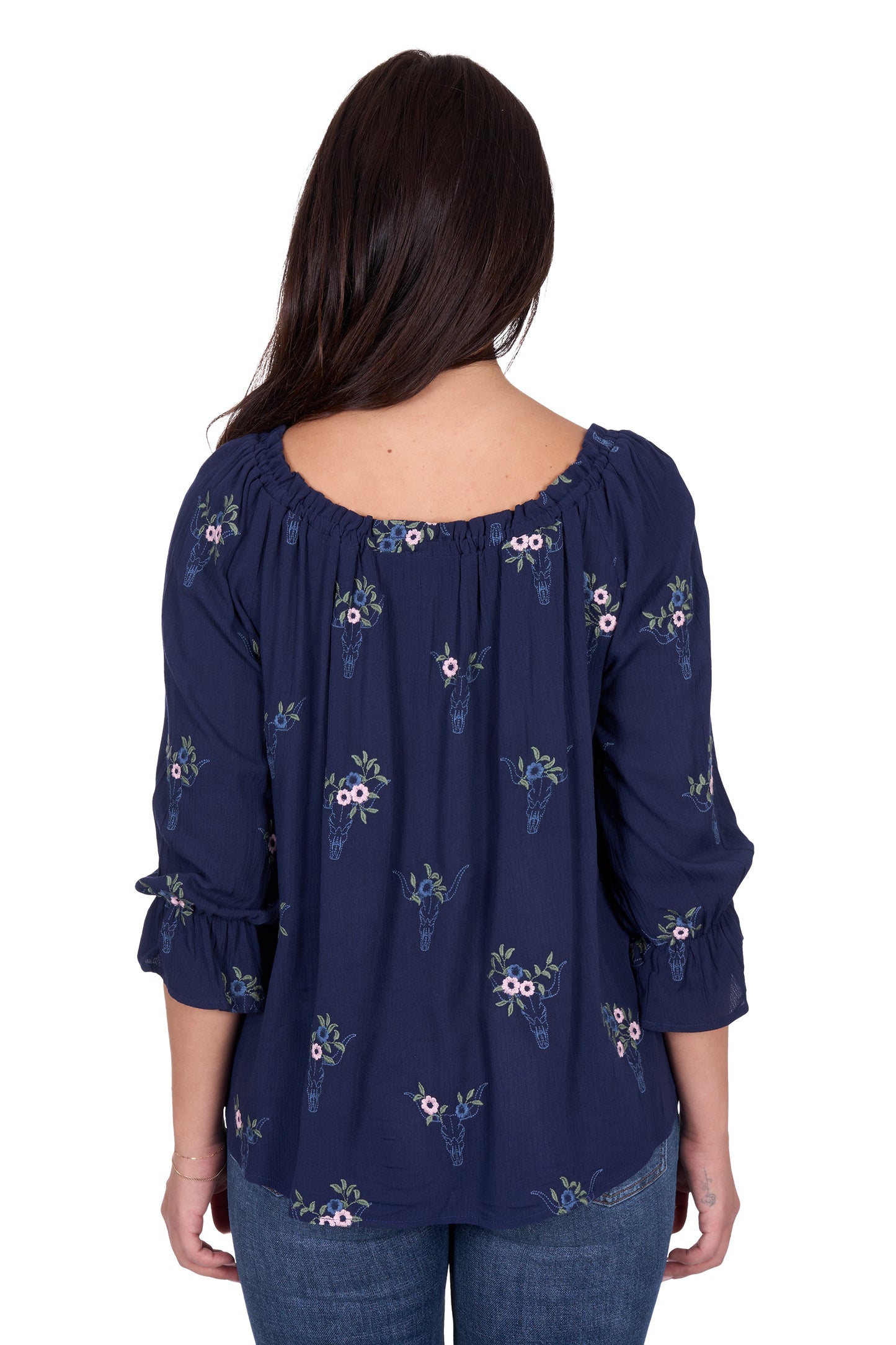 X5S2523448 Wrangler Women's Camilla 3/4 Sleeve Blouse