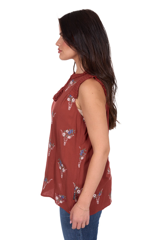 X5S2536442 Wrangler Women's Krissy SL Blouse