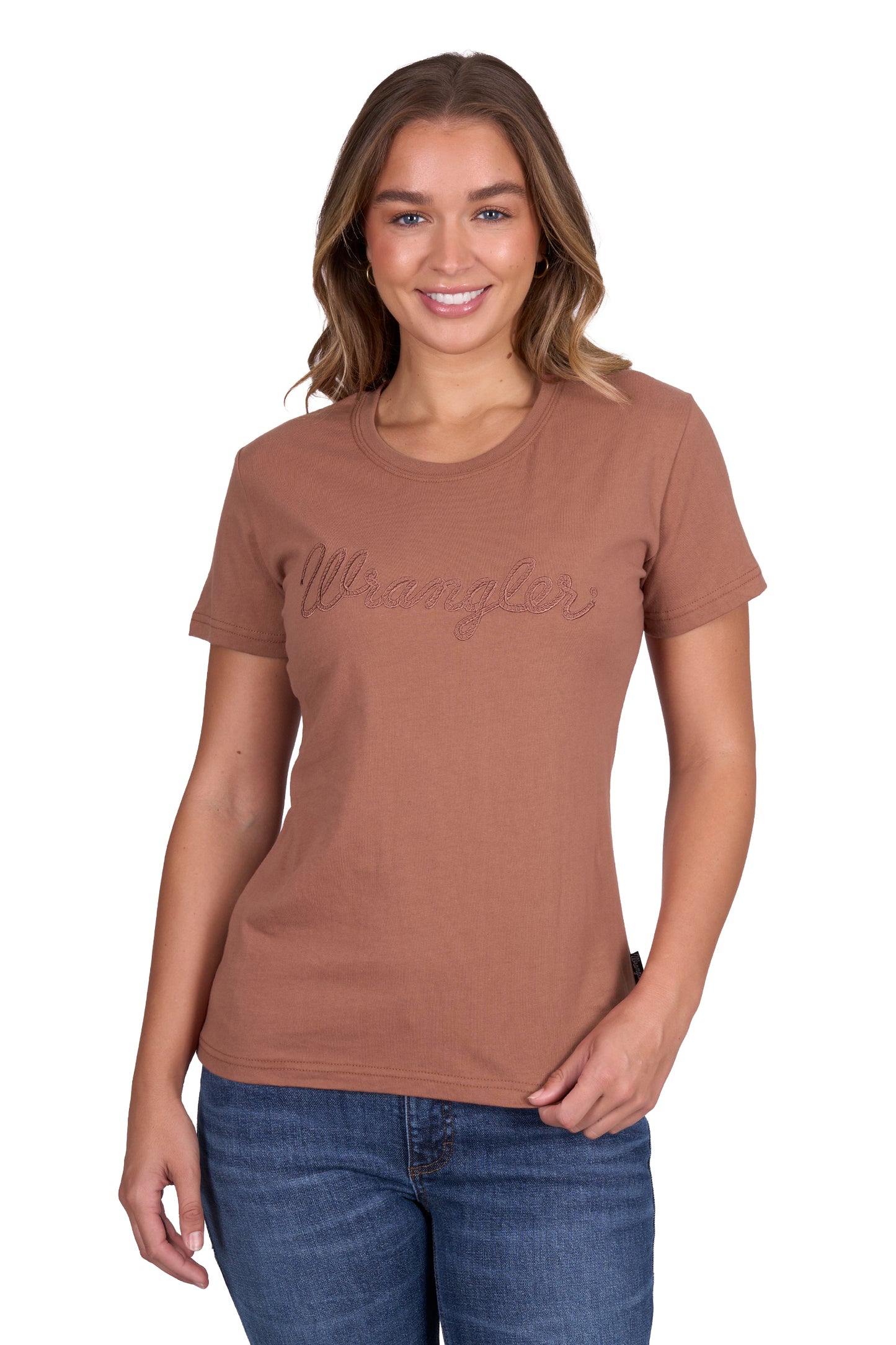 X5S2598460 Wrangler Women's Texas SS Tee Copper