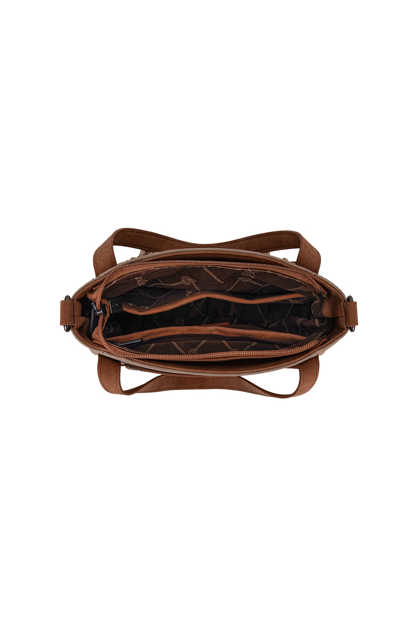 X5S2902BAG Wrangler Two Tone Fringe Bag Camel