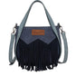 X5S2902BAG Wrangler Two Tone Fringe Bag Navy