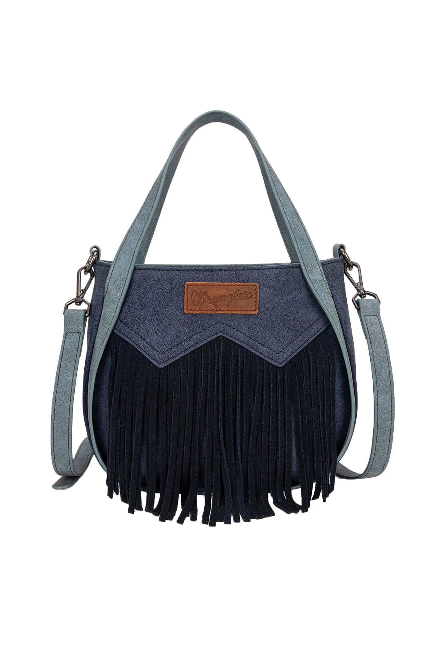 X5S2902BAG Wrangler Two Tone Fringe Bag Navy