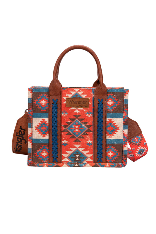 X5S2910BAG Wrangler Macy Aztec Crossbody Bag Coral