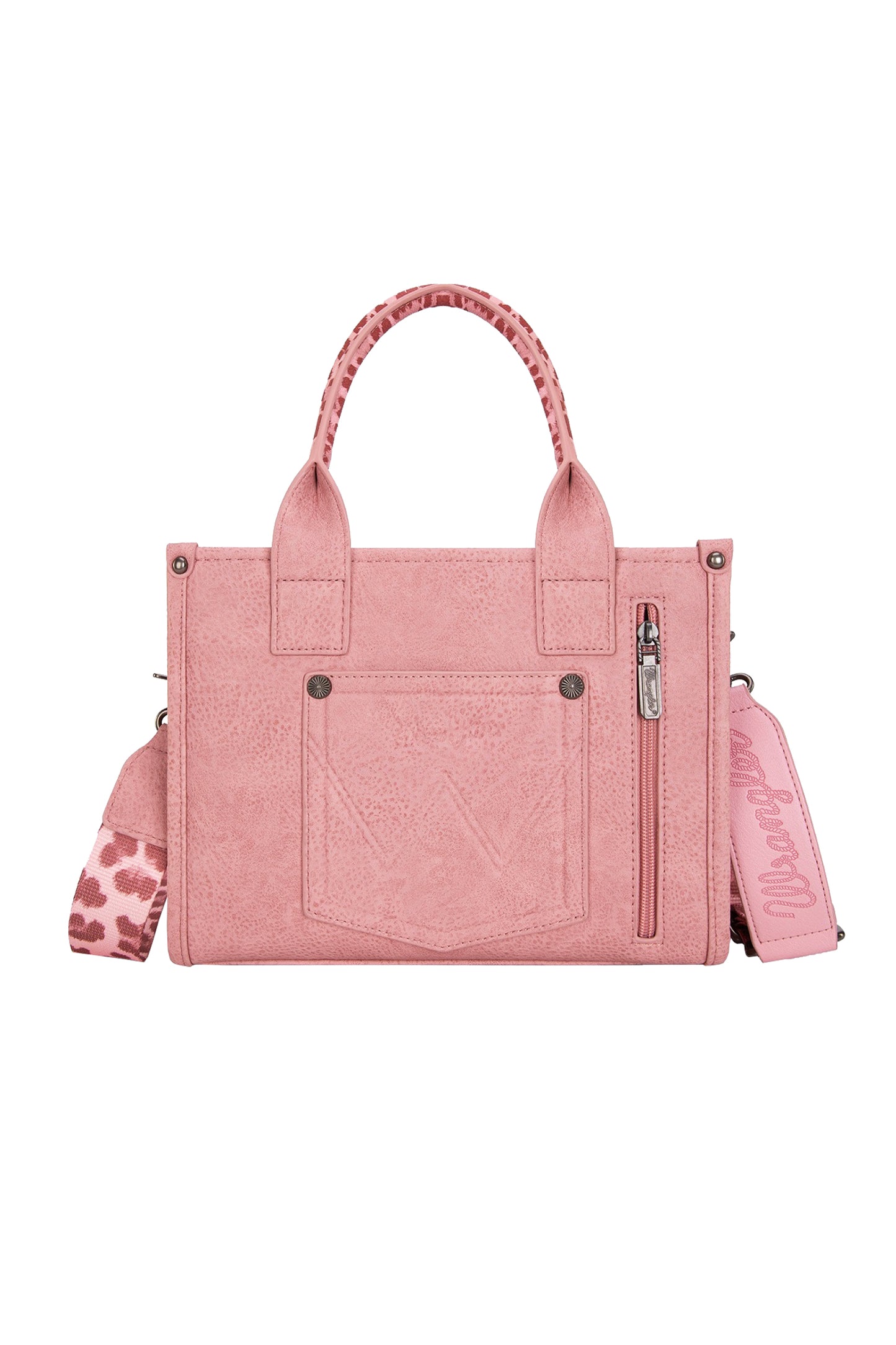X5S2934BAG Wrangler Leopard Print Crossbody Bag Pink