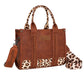 X5S2934BAG Wrangler Leopard Print Crossbody Bag Tan