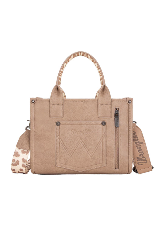 X5S2934BAG Wrangler Leopard Print Crossbody Bag Taupe