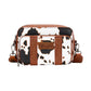 X5S2936BAG Wrangler Cow Print Small Crossbody Bag Dark Tan