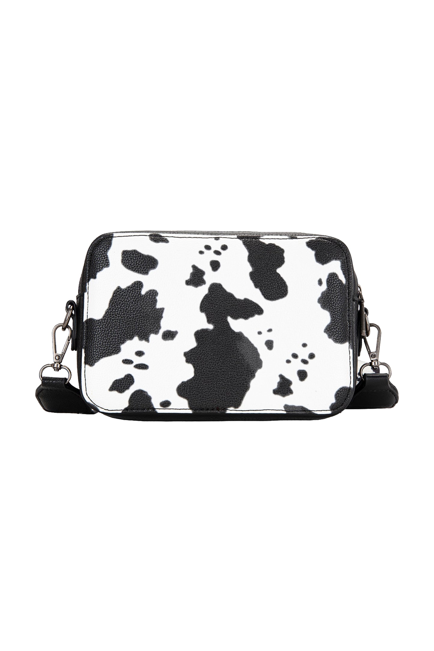 X5S2936BAG Wrangler Cow Print Small Crossbody Bag Dark Black